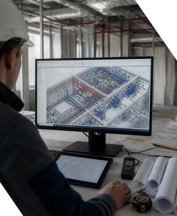 Создание BIM модели инженерных сетей для объектов в Рассказове